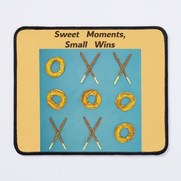 Item preview, Sweet Moments Small Wins Tic Tac Toe Food Art designed and sold by JurateArt-DK.