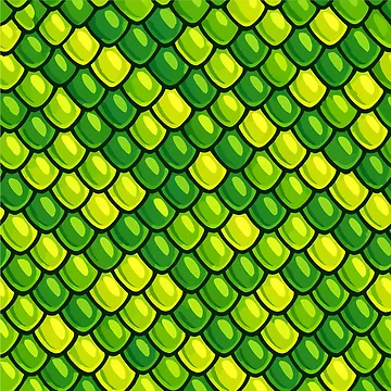 Artwork thumbnail, Green Tree Python Coiled Scale Pattern by WildlifeInc
