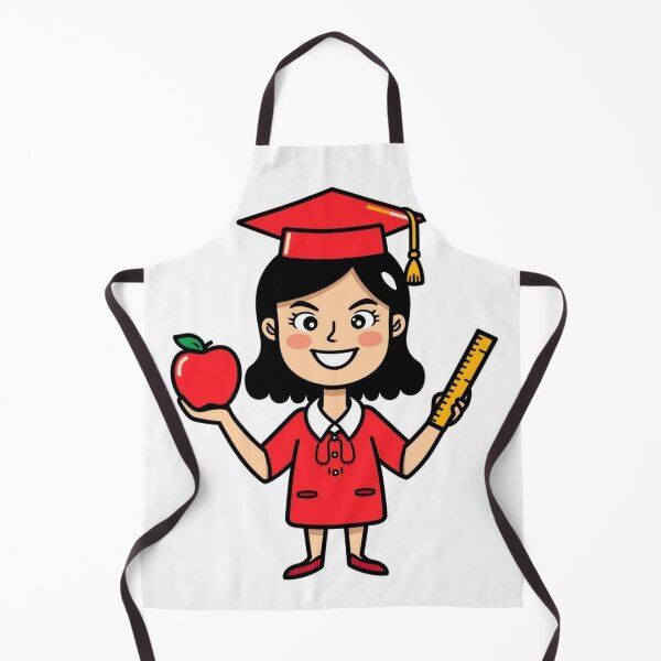 Item preview, Cute Teacher Apple Ruler School Gift Appreciation Sticker designed and sold by NeonNerdStudio.