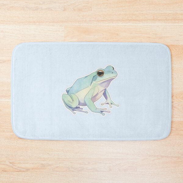 Item preview, Ice Blue Frog – Elegant Frog Sticker for Minimalism Lovers designed and sold by bsbd-action.