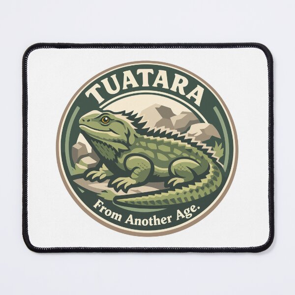 Item preview, Tuatara Ancient Reptile Wildlife Badge Retro Nature designed and sold by WildlifeInc.