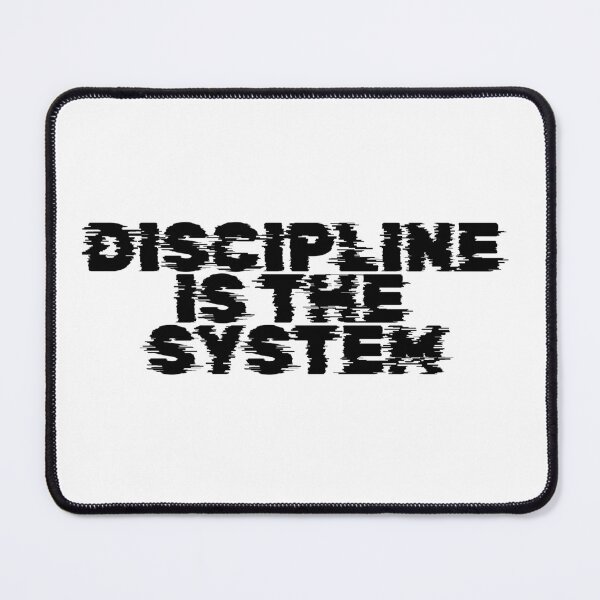 Item preview, Discipline Is The System – Minimalist Motivation Quote Design designed and sold by AXIS-EQUILIBRIO.