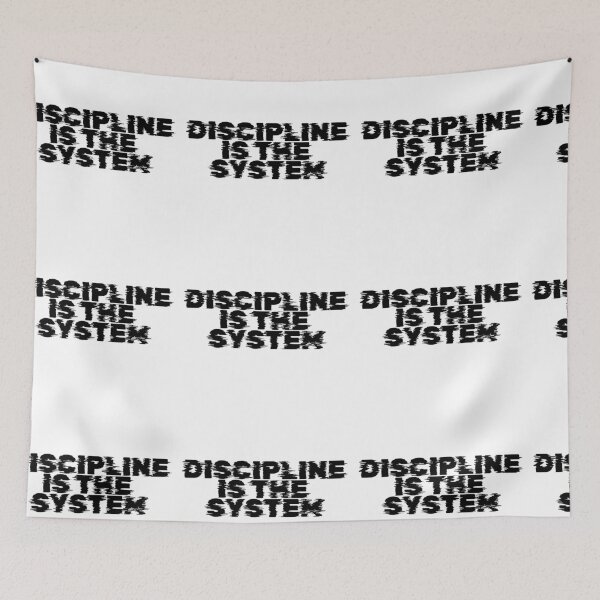 Item preview, Discipline Is The System – Minimalist Motivation Quote Design designed and sold by AXIS-EQUILIBRIO.