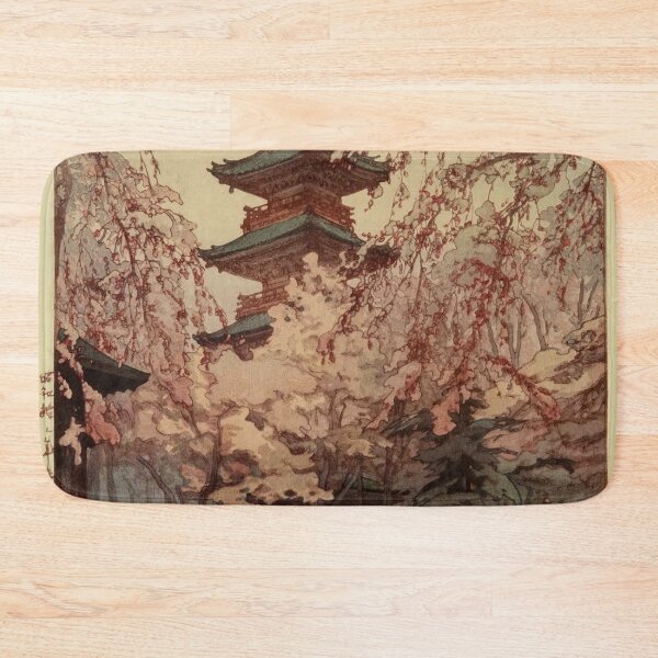 Item preview, Glimpse of Ueno Park by Yoshida Hiroshi : serene spring Japanese poster designed and sold by artofuniverse.