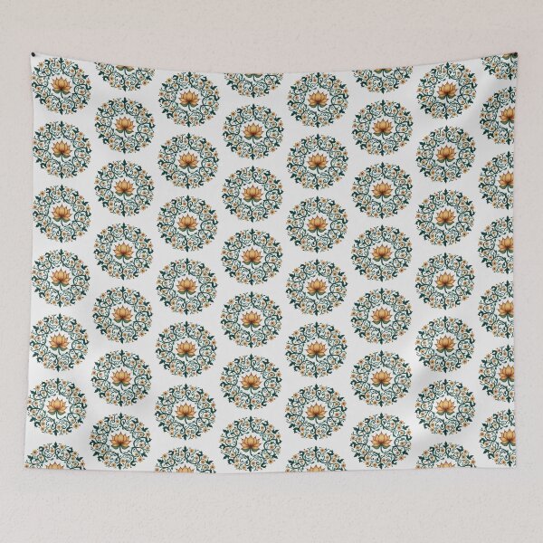 Item preview, Floral lotus mandala art designed and sold by NivyasArtistry.