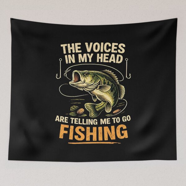 Item preview, The voices in my head are telling me to go fishing  designed and sold by JODYSMORGAN.