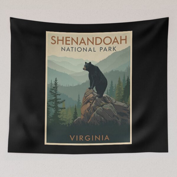 Item preview, A Vintage Travel Art of the Shenandoah National Park - Virginia  designed and sold by GoodOldVintage.