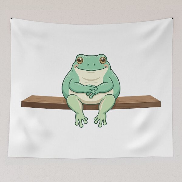 Item preview, Sitting Politely Dumpy White's Tree Frog designed and sold by Petzzz.