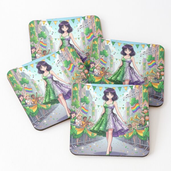 Item preview, Sailor Saturn St. Patrick's Day designed and sold by Solace Sparkles.