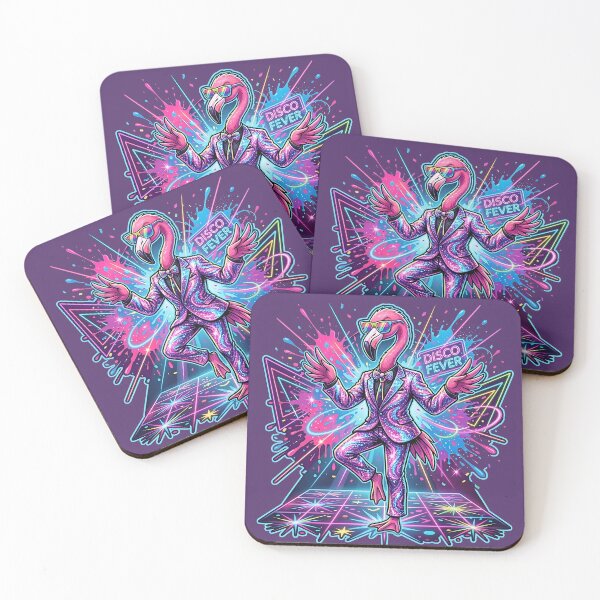 Item preview, Flamingo Disco King – Neon Party Vibes designed and sold by RH Design Lab.