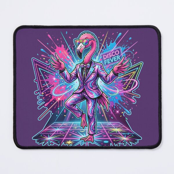 Item preview, Flamingo Disco King – Neon Party Vibes designed and sold by RH Design Lab.