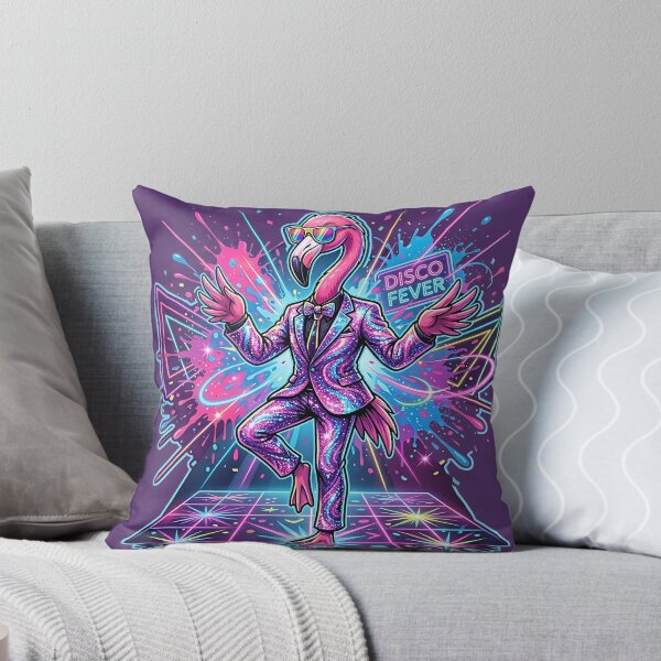 Item preview, Flamingo Disco King – Neon Party Vibes designed and sold by RH Design Lab.