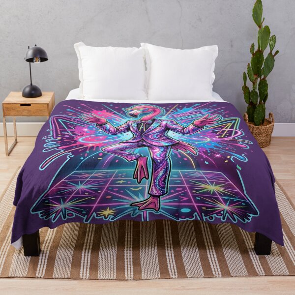 Item preview, Flamingo Disco King – Neon Party Vibes designed and sold by RH Design Lab.
