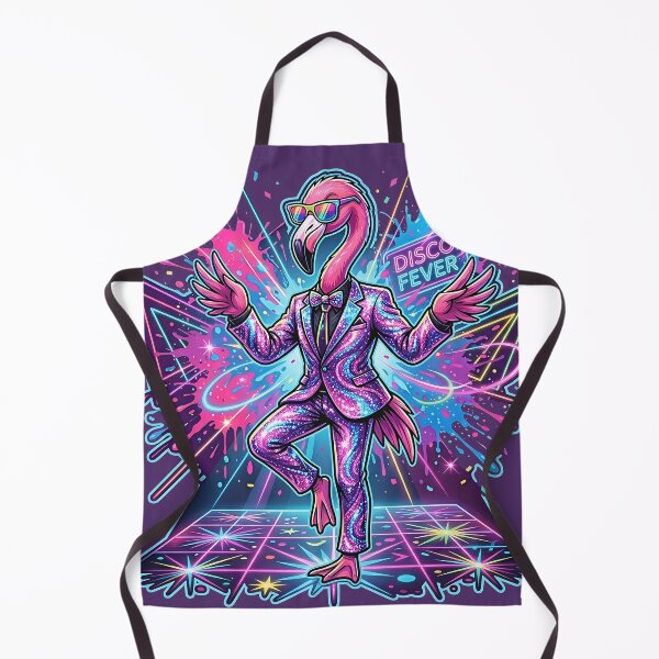 Item preview, Flamingo Disco King – Neon Party Vibes designed and sold by RH Design Lab.