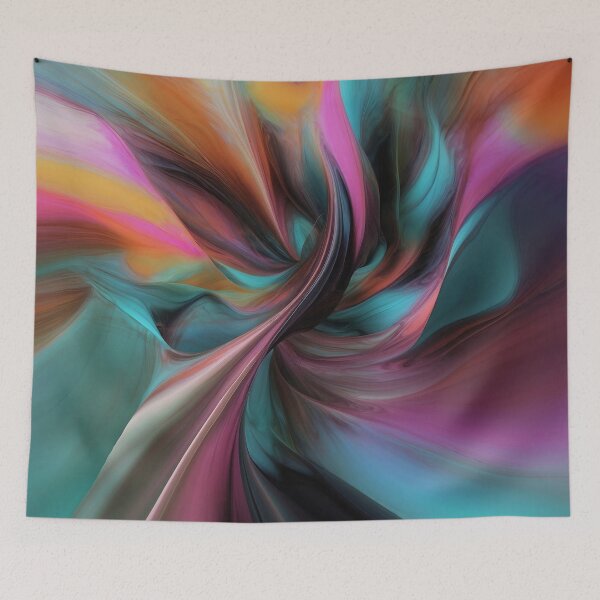 Item preview, Swirl silk scarf designed and sold by LioTou.