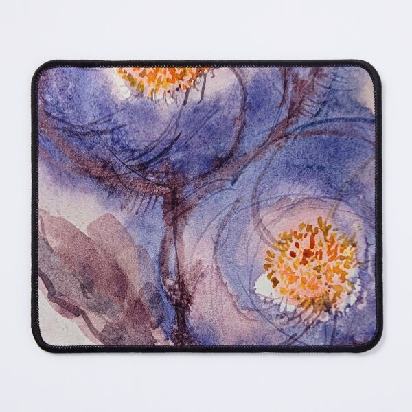 Item preview, Purple Swirling Watercolor Flowers designed and sold by Kara Draws.