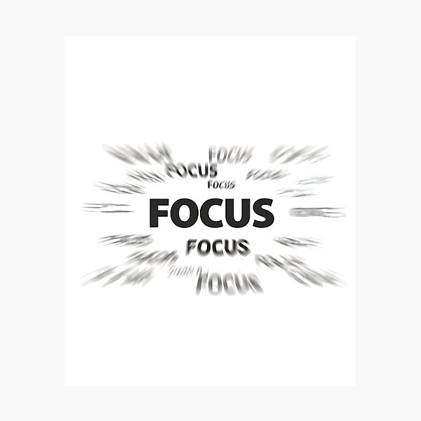 Item preview, Focus Motion Blur Typography Minimal designed and sold by Anders7100.