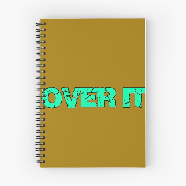Item preview, “Over It” tired humor indifferent attitude short minimalist phrase modern design designed and sold by AstronautMerch.