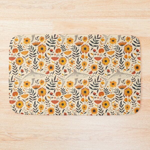 Item preview, Scandinavian Folk Art, Floral Shark Pattern designed and sold by xiao xuans.