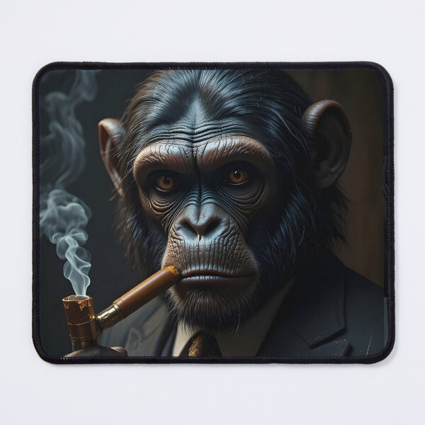 Item preview, Gangster Chimp ?? | Luxury Mafia Vibes | AI Cinematic Art designed and sold by LoriaTheFashion.