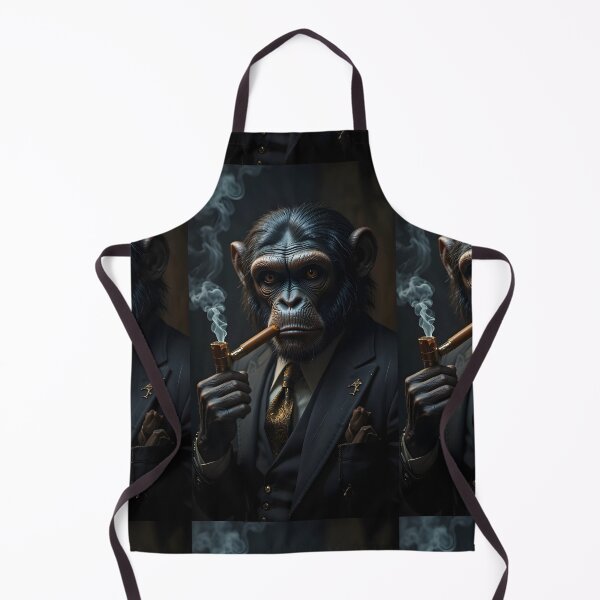 Item preview, ¿Chimpancé gánster? | Ambiente de mafia de lujo | Arte cinematográfico con IA designed and sold by LoriaTheFashion.