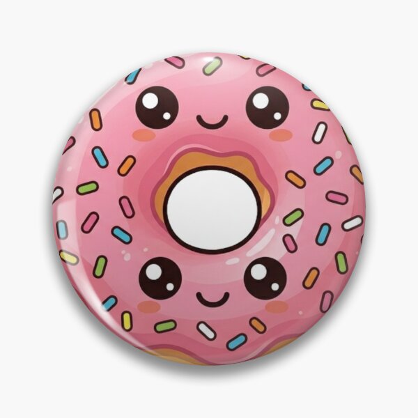 Item preview, Pink Strawberry Iced Donut Kawaii designed and sold by redsharkuk.