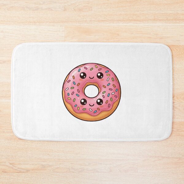 Item preview, Pink Strawberry Iced Donut Kawaii designed and sold by redsharkuk.