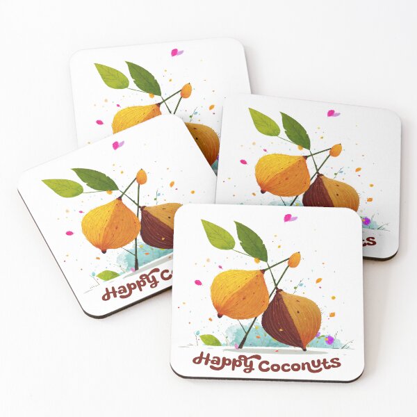 Item preview, Happy Coconuts – Tropical Joy designed and sold by ForeverPrintsOK.