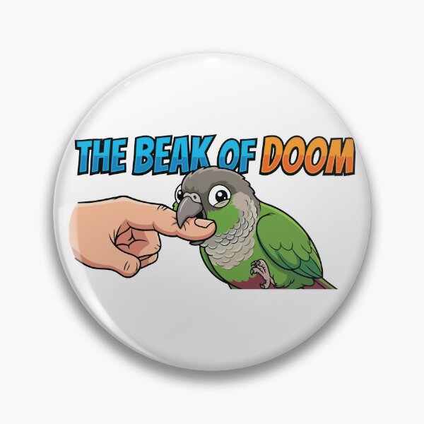 Item preview, The Beak Of Doom Funny Green Cheek Conure Biting designed and sold by Petzzz.