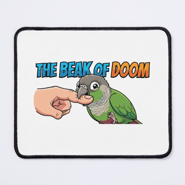 Item preview, The Beak Of Doom Funny Green Cheek Conure Biting designed and sold by Petzzz.
