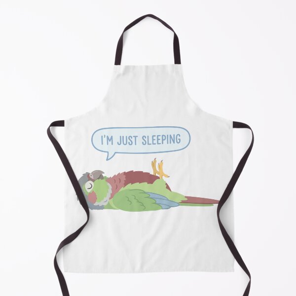 Item preview, Just Sleeping Funny Green Cheek Conure On Back designed and sold by Petzzz.