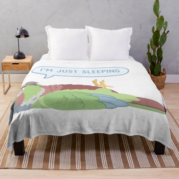 Item preview, Just Sleeping Funny Green Cheek Conure On Back designed and sold by Petzzz.