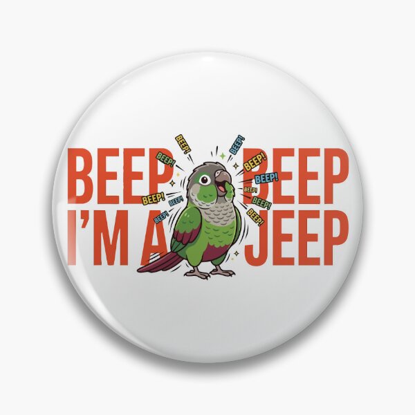 Item preview, Beep Beep I Am A Jeep Green Cheek Conure designed and sold by Petzzz.