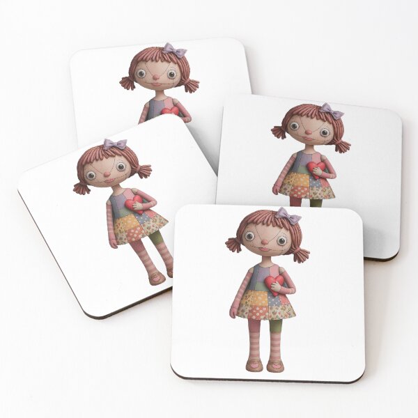 Item preview, Patchwork Doll Holding Heart designed and sold by Arcadia World.