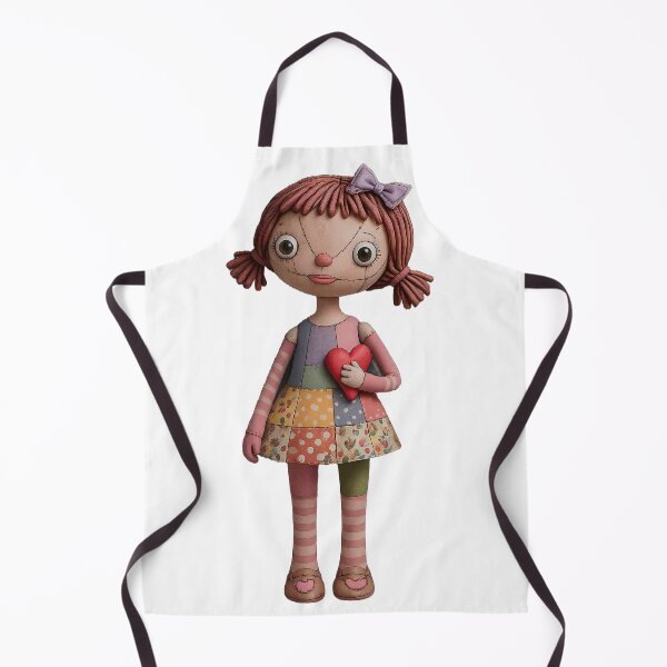 Item preview, Patchwork Doll Holding Heart designed and sold by Arcadia World.
