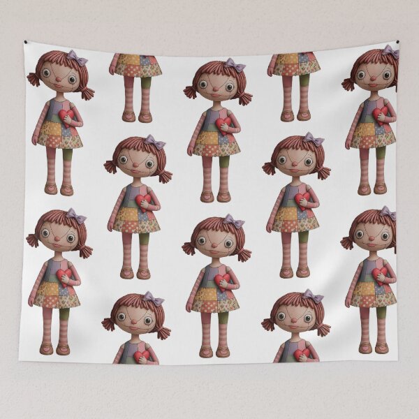 Item preview, Patchwork Doll Holding Heart designed and sold by Arcadia World.