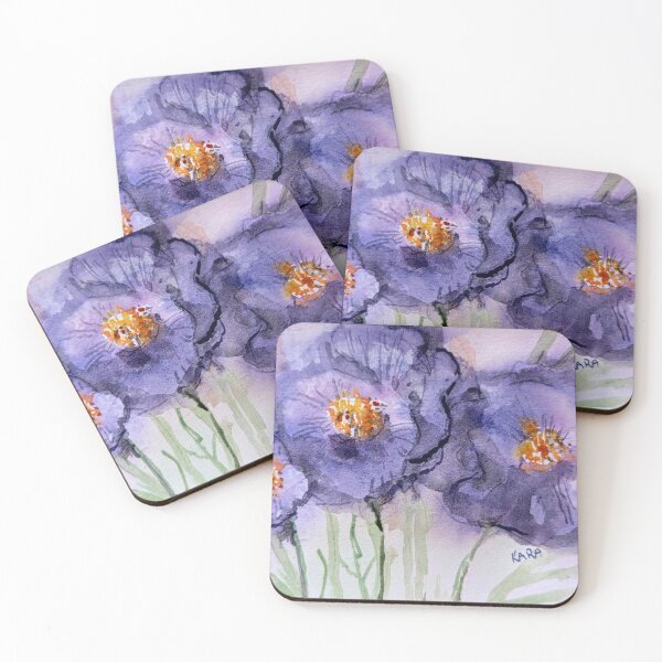 Item preview, Purple Poppies designed and sold by Kara Draws.