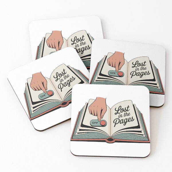 Item preview, Lost in the Pages Book Lover Digital Detox designed and sold by PixelWaveBD.