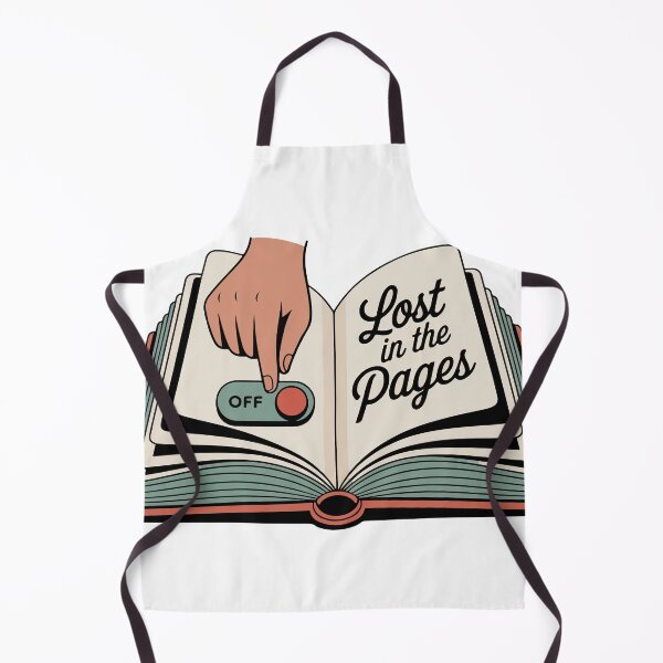 Item preview, Lost in the Pages Book Lover Digital Detox designed and sold by PixelWaveBD.