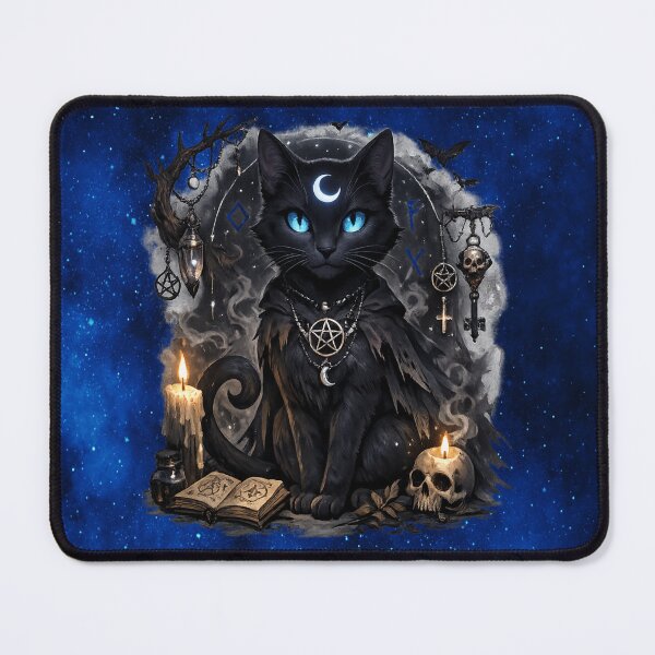 Item preview, Gothic Witchy Moon Cat - Enchanted designed and sold by MysticOzzy.