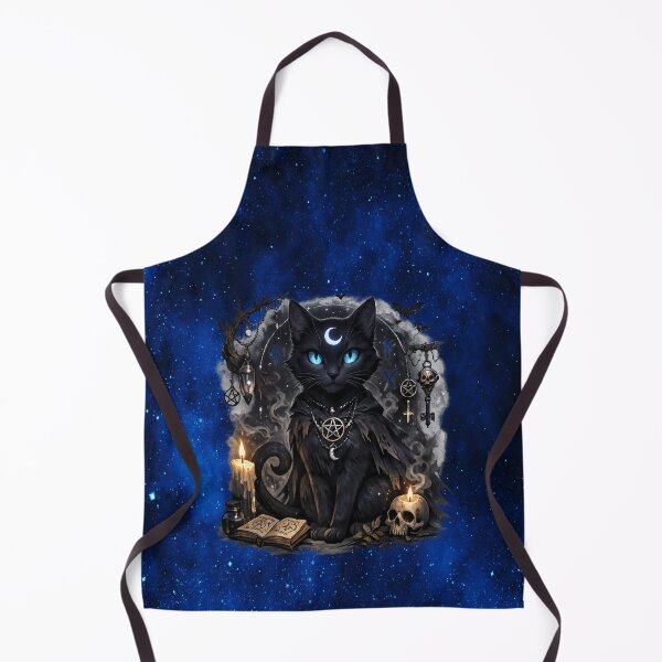 Item preview, Gothic Witchy Moon Cat - Enchanted designed and sold by MysticOzzy.