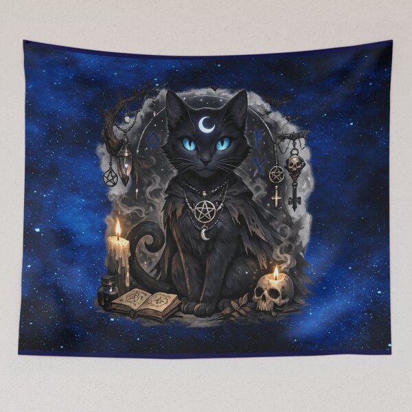 Item preview, Gothic Witchy Moon Cat - Enchanted designed and sold by MysticOzzy.