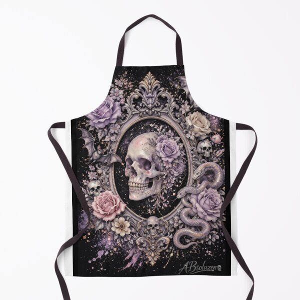 Item preview, Dark Elegance – Baroque Skull, Roses and Mystic Serpent designed and sold by ABsoluzen.