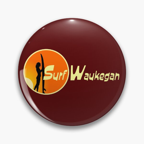 Item preview, Surf Waukegan Orange designed and sold by Normbot2000.