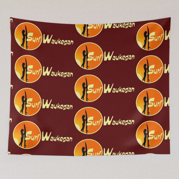 Item preview, Surf Waukegan Orange designed and sold by Normbot2000.