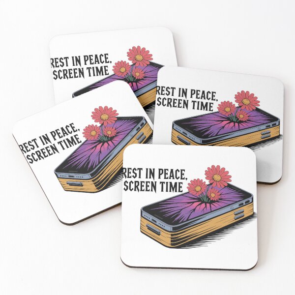 Item preview, Rest in Peace Screen Time Floral Digital Detox designed and sold by PixelWaveBD.