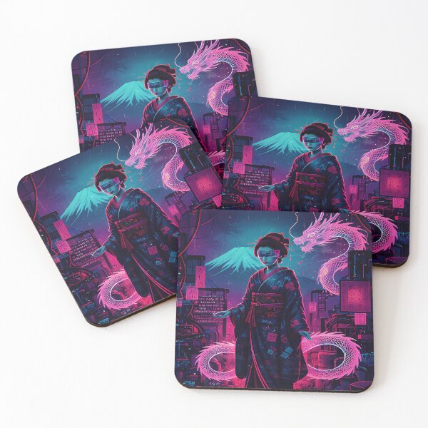Item preview,  geisha hacker amine girl warrior designed and sold by  Mudikeys.