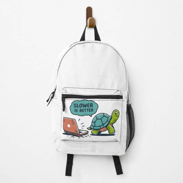 Item preview, Slower is Better Turtle Digital Detox Laptop designed and sold by PixelWaveBD.