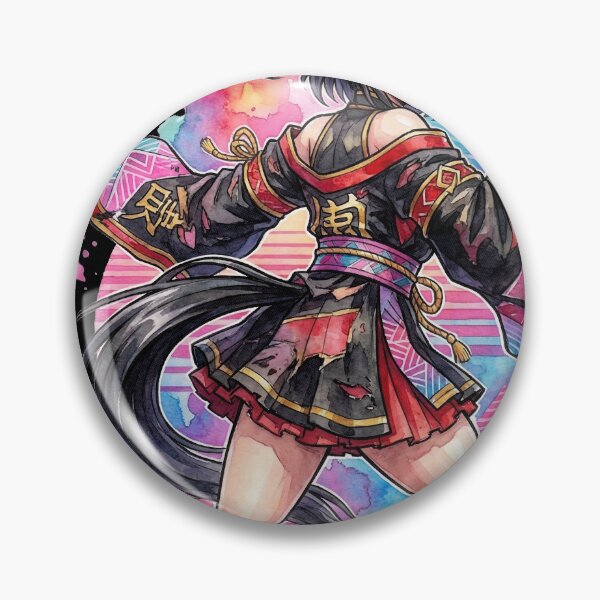 Item preview, Kitasan Black Umamusume Detached Sleeves Japanese Flower Portrait designed and sold by Senpaiwaves.