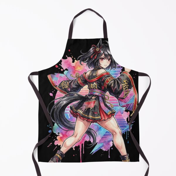 Item preview, Kitasan Black Umamusume Detached Sleeves Japanese Flower Portrait designed and sold by Senpaiwaves.